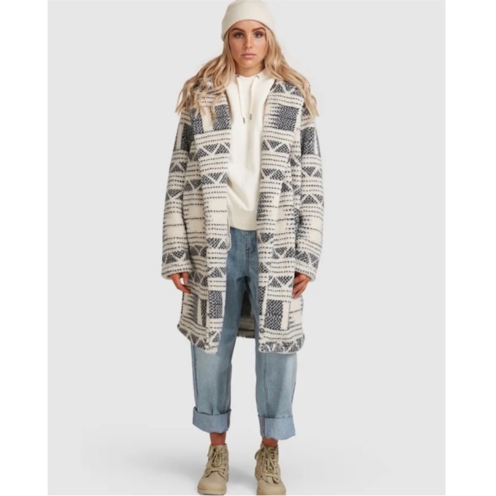 The Buckle Billabong Montreal Polar fleece long coat L - Picture 5 of 7
